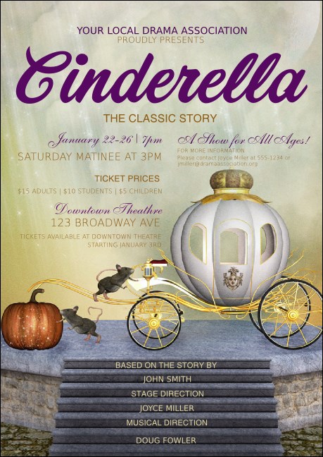 Cinderella Club Flyer Product Front
