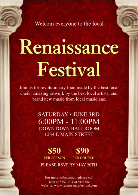 Renaissance Club Flyer