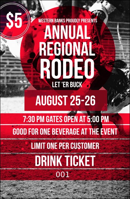 Modern Rodeo Drink Ticket Product Front