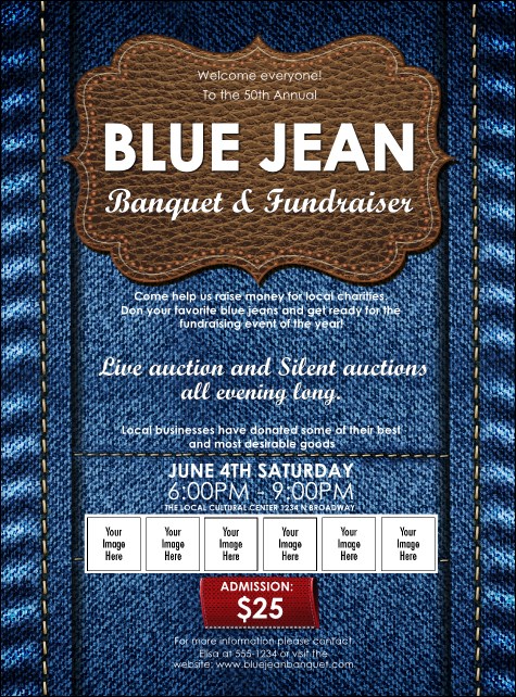 Blue Jeans Logo Flyer Product Front