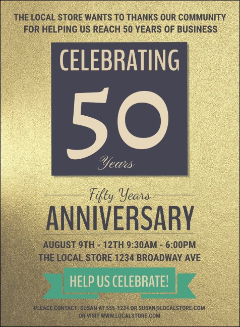 50th Anniversary Invitation