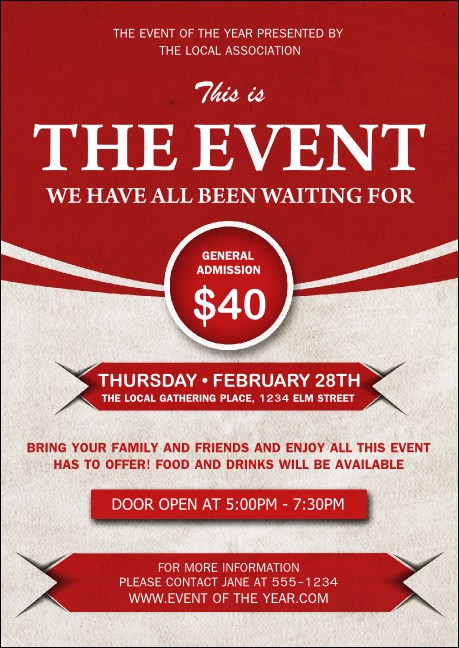 Red Postcard Product Front