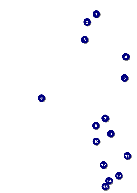 Squares Postcard Front Field Markers