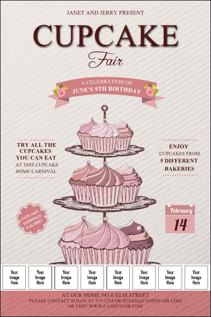 Cupcake Logo Poster Product Front