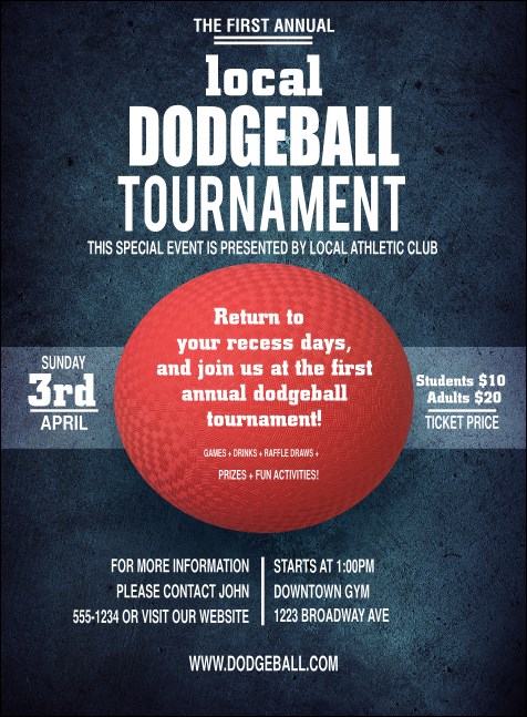Dodgeball Invitation Product Front