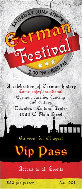 German VIP Pass Product Front