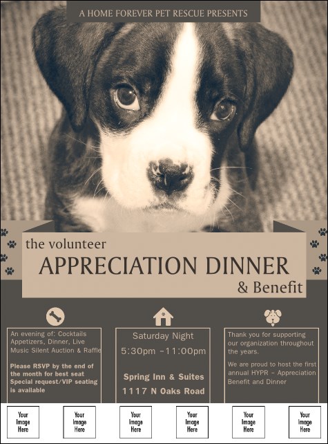 Humane Society Logo Flyer Product Front