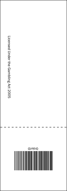 Medieval Banquet Raffle Ticket Product Back