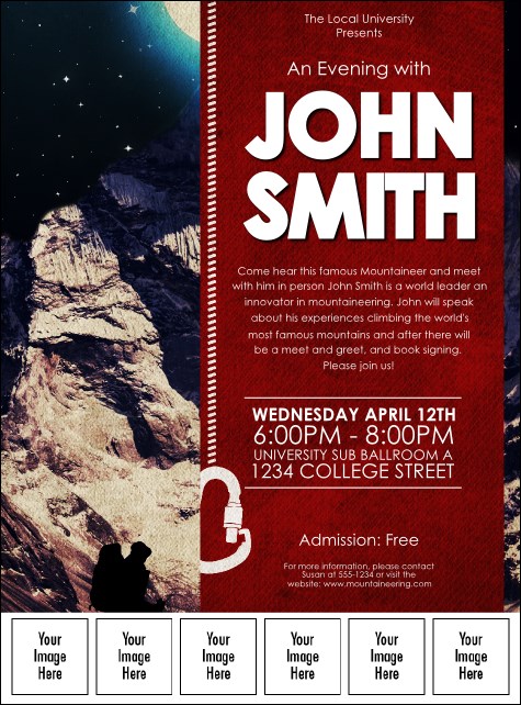 Mountaineering Logo Flyer Product Front