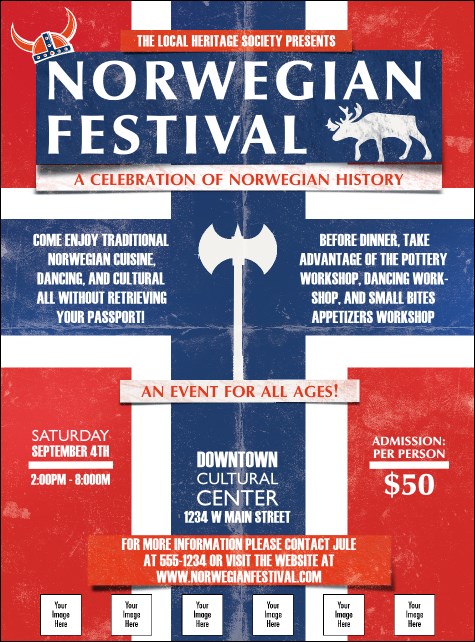 Norwegian Logo Flyer Product Front