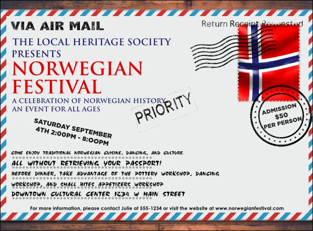 Postcard Flyer Product Front