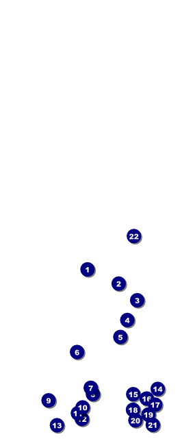 Holiday Snowflake Table Tent Front Field Markers