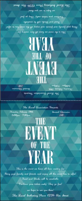 All Purpose Blue Table Tent