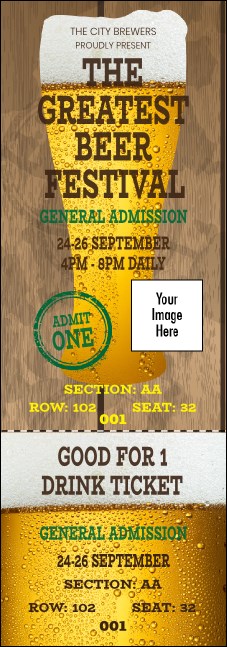 Beer Festival Reserved Event Ticket