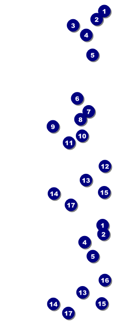 Dance Silhouette Reserved Event Ticket Front Field Markers