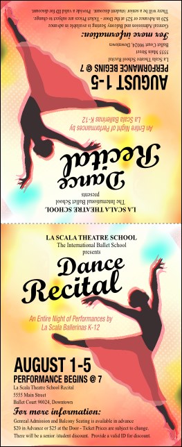 Dance Silhouette Table Tent