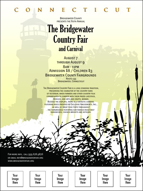 Connecticut Flyer with Image Upload Product Front