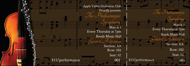 Symphony Reserved Event Ticket