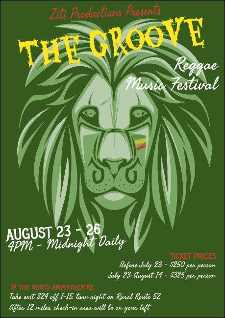 Reggae Lion Postcard