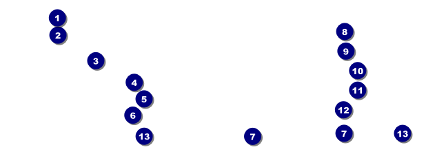 All Purpose Geometric Black and White Raffle Ticket Front Field Markers