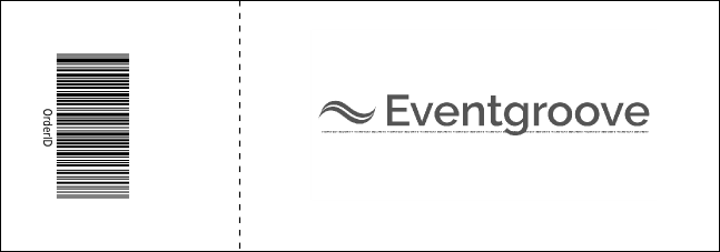 All Purpose Triangles Black and White Event Ticket Product Back