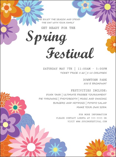 Spring Festival 3 Flyer