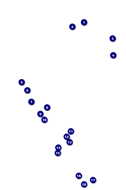 All Purpose Triangles 2 Black and White Poster Front Field Markers