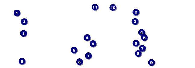 Basketball Dunk Image Event Ticket Front Field Markers