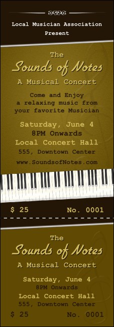 Sounds of Notes Event Ticket Product Front