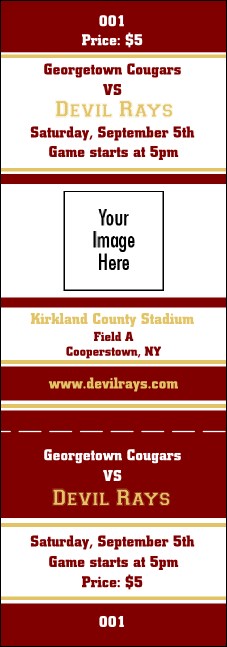 Sports Ticket 002 Event Ticket