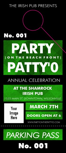 St. Patrick's Day Plaid Hang Tag