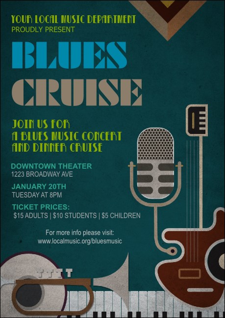 Blues Postcard Mailer