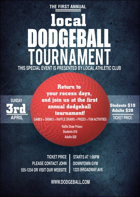 Dodgeball  Postcard Mailer Product Front