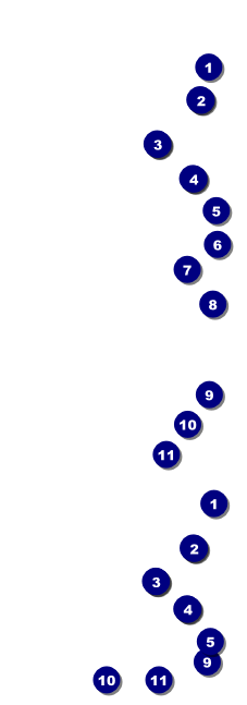 Stag and Doe Pattern Event Ticket Front Field Markers
