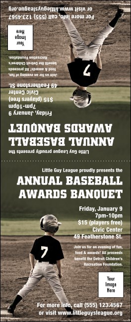 Baseball Table Tent Product Front