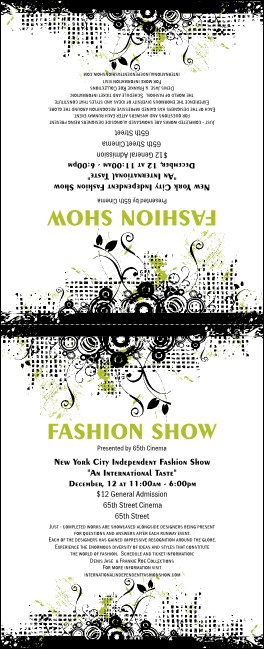 Fashion Show Table Tent Product Front