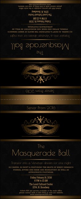 Masquerade Ball 3 Table Tent