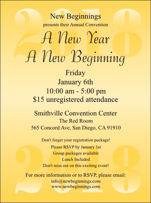 Year Flyer (Gold)