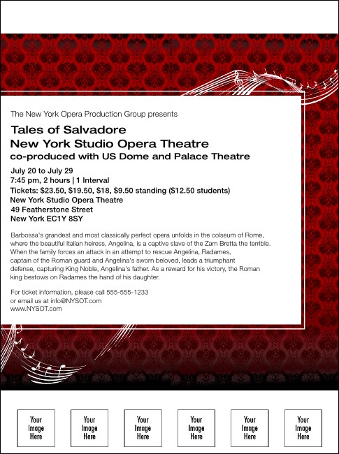 Opera Flyer Product Front