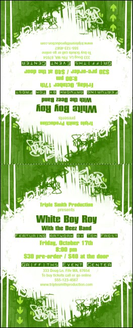 Hip Hop Green Table Tent Product Front