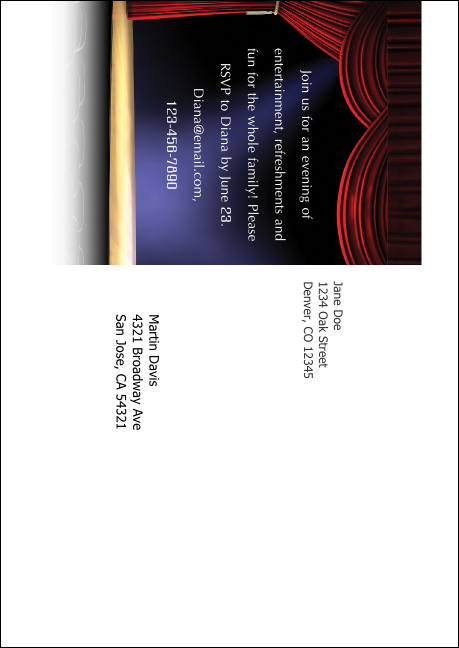 Stand Up Comedy Postcard Product Back