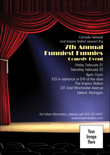 Stand Up Comedy Postcard Product Front