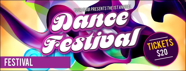 Disco Dance Festival Facebook Cover