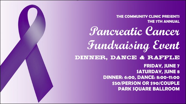 Purple Ribbon Facebook Event Cover