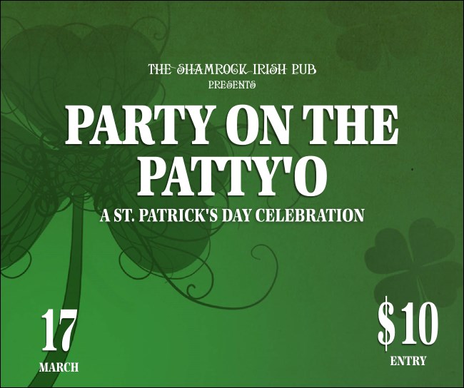 St. Patrick's Day Shamrock Facebook Post