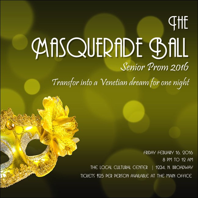 Masquerade Ball Instagram Post