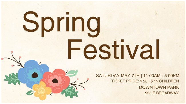 Spring Festival Facebook Event Cover