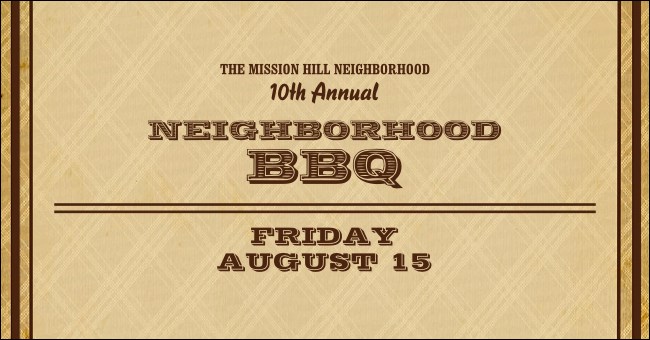 BBQ Vintage Twitter Ad