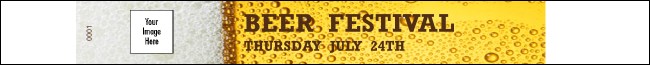 Beer Festival Premium Synthetic Wristband Product Front