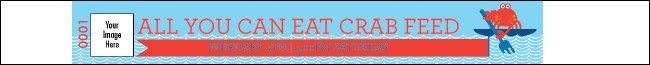 Crab Feed Premium Synthetic Wristband Product Front